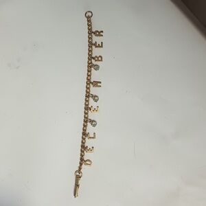 December charm bracelet with rhinestones